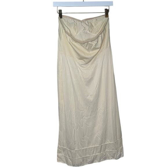 VINTAGE Wonder Maid Women's strapless full slip ivory made in USA size 38 - Picture 4 of 6